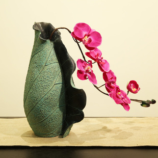 新中式田园花瓶小清新创意装饰品客厅工艺品花插工艺花器小摆件