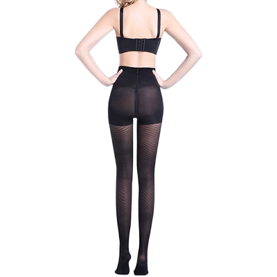 足倍健140D瘦腿袜连裤超薄花纹