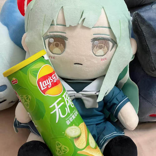 【首发】限量BanG Dream MyGO 若叶睦Mortis属性30cm棉花娃娃礼物