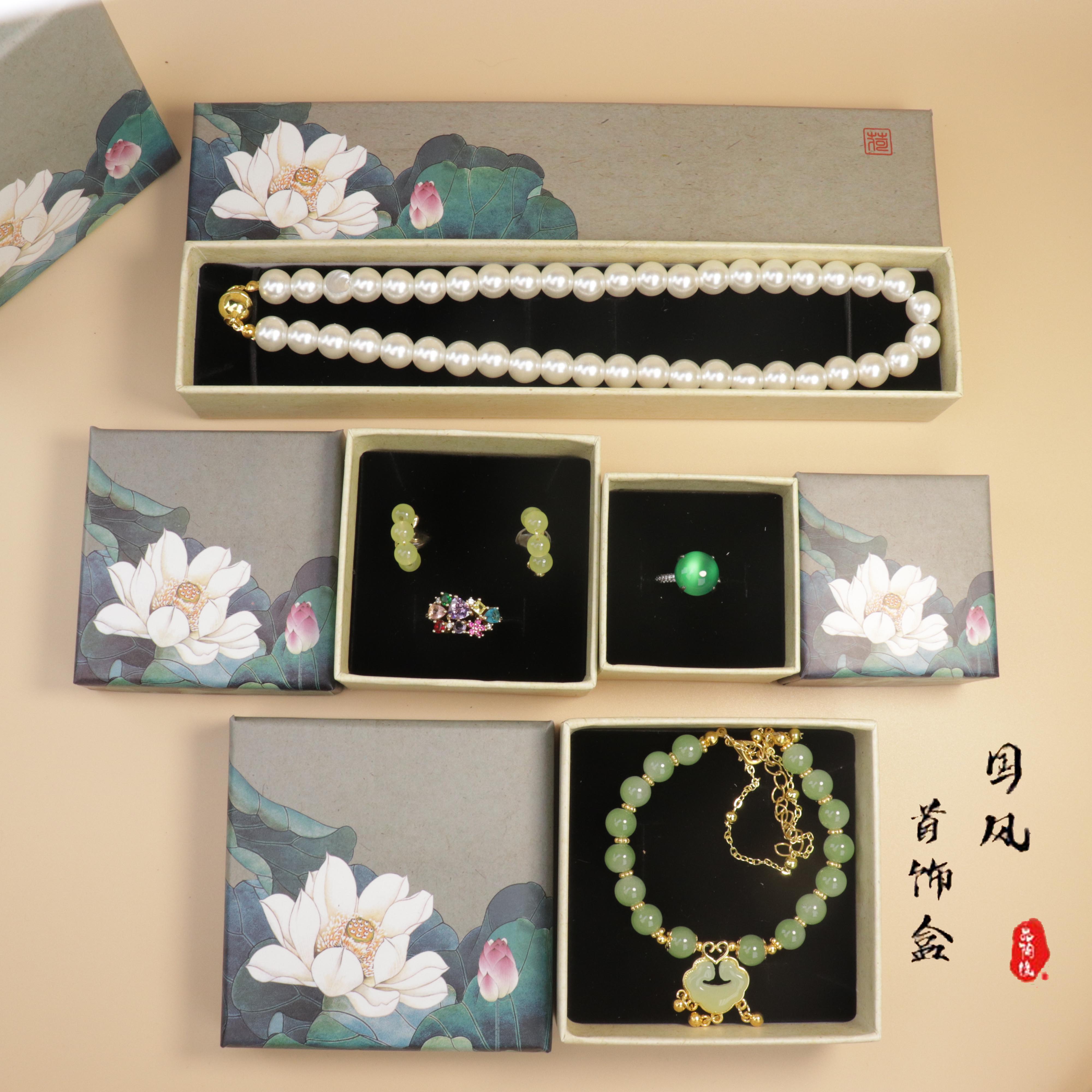 DIY新款现货纸制中式复古首饰盒