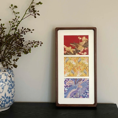 宋锦相框Collectart画框空框送闺蜜朋友生日礼物故宫礼物九宫格