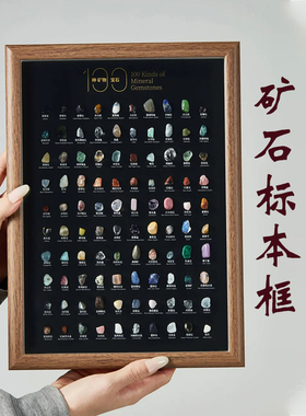 地心引力100种天然矿石相框