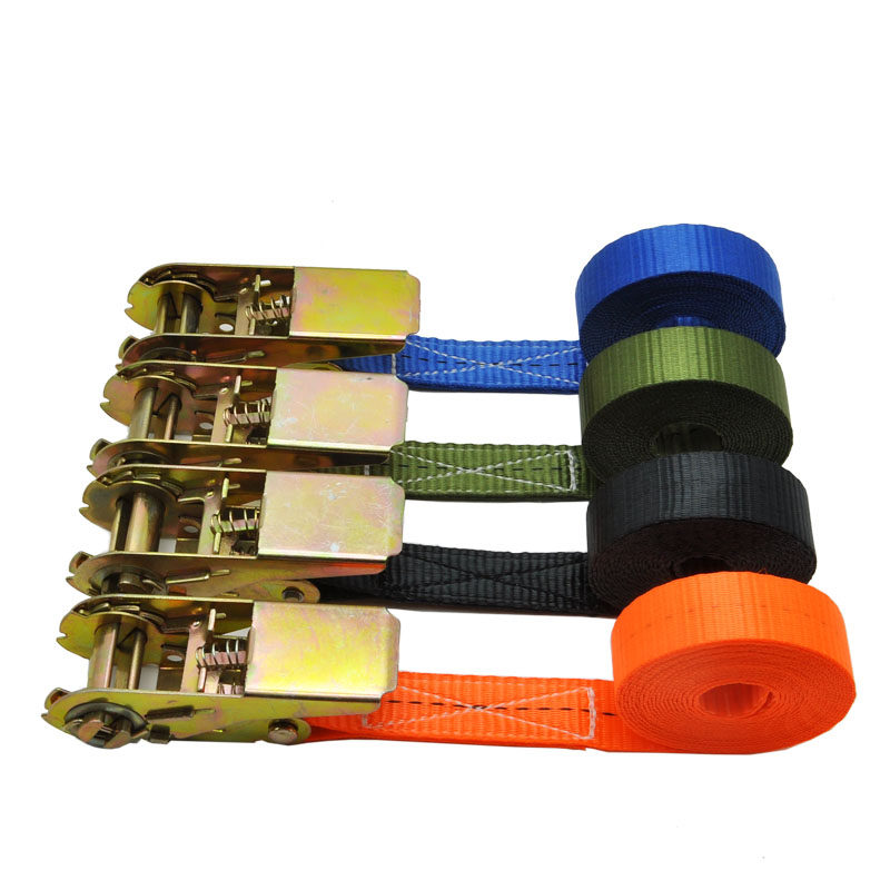 25mm加厚棘轮无钩拉紧器摩托车行李扁绳货物捆绑带捆绑器货物固定