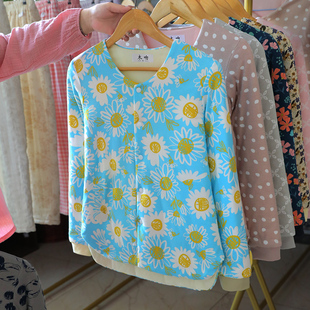 内穿打底棉衣上装 修身 冬 贴身夹棉保暖棉服 女士棉花内胆小棉袄