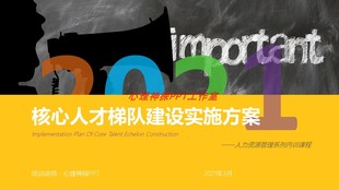 人才梯队搭建核心骨干公司核心团队人才培养方案精品PPT课件