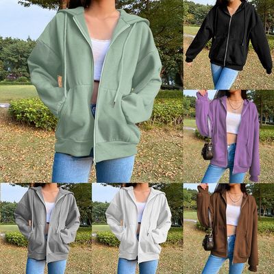 autumn women fleeces tops casual sport ladies jacket coat