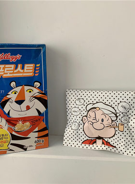 大力水手加厚白色牛皮纸袋