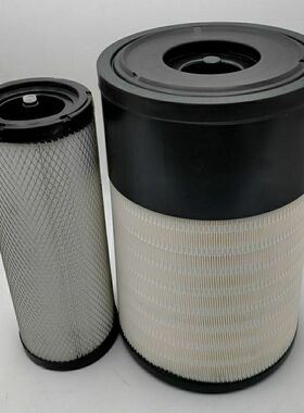 适配徐工215 400挖掘机p628195卡特336D2空气滤芯滤清器p627763