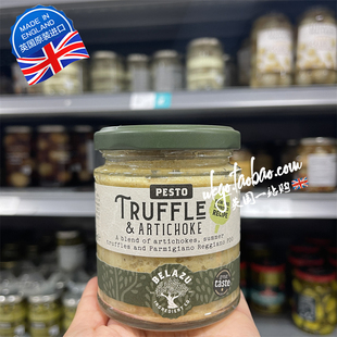 英国Belazu Pesto意大利松露洋蓟意面酱165g Artichoke Truffle