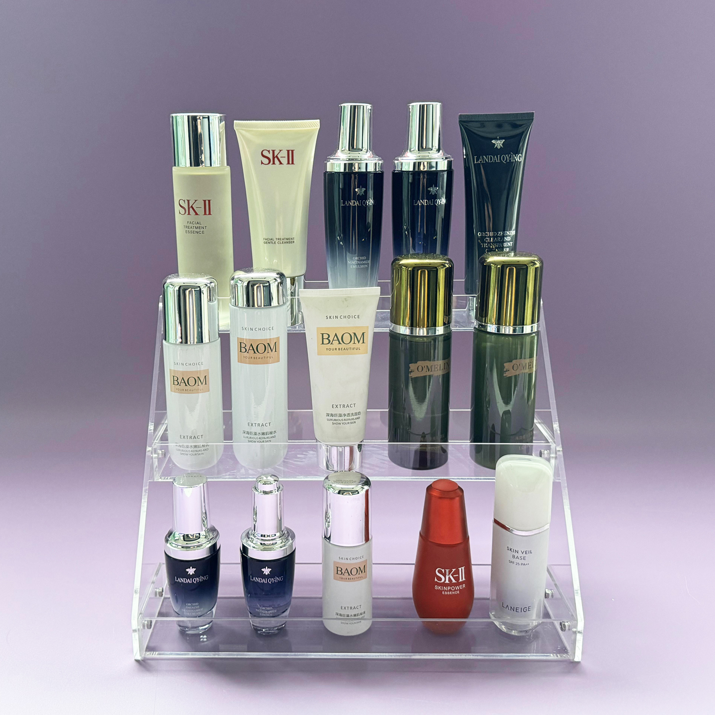 亚克力圣代杯架货架饮料架化妆品直播展示摆放香水架马克杯展架