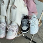 新款 休闲板鞋 儿童小白鞋 女童防滑篮球鞋 男童魔术贴运动鞋 2026春季