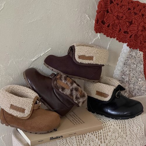 JLD&儿童冬季棉鞋加绒保暖