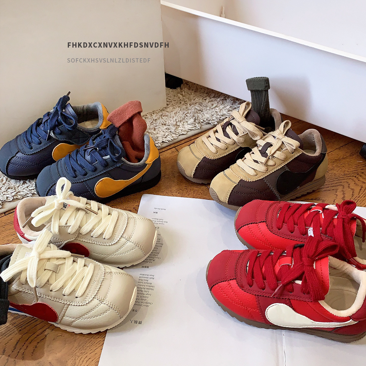 官网正品儿童加绒阿甘鞋