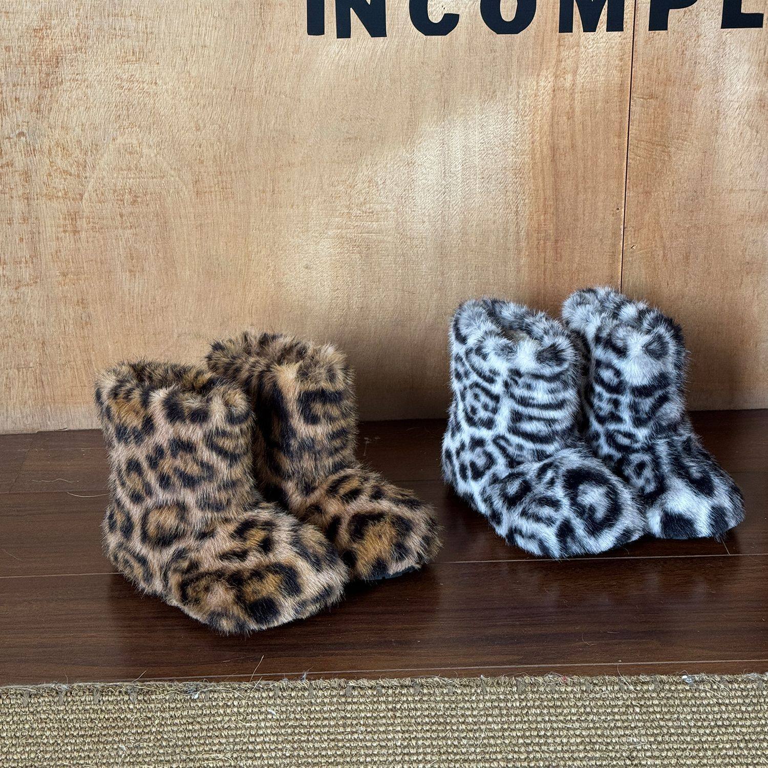 2025年冬季新款可爱宝宝保暖棉靴儿童加厚加绒毛毛雪地靴女童靴子,童鞋/婴儿鞋/亲子鞋,棉靴,淘宝优惠券,粉丝福利购,淘宝优惠卷