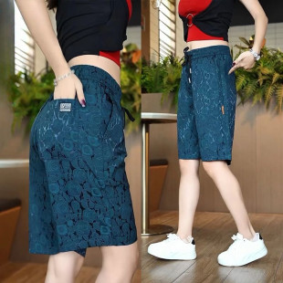 潮流五分裤 冰丝运动短裤 宽松速干透气显瘦外穿直筒中裤 薄款 女夏季