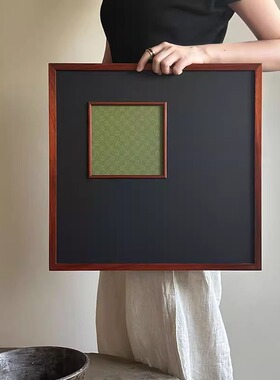 卧室玄关中古风立体手工麻布小众