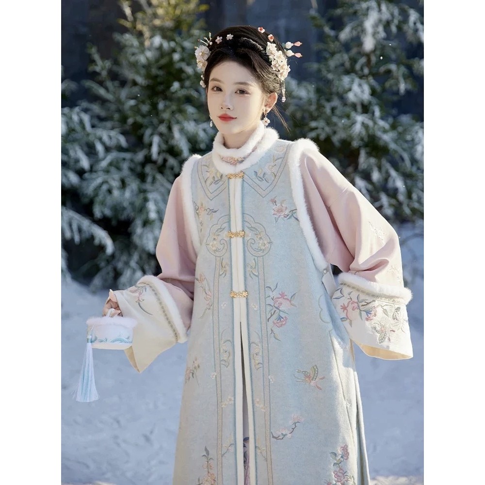 原创汉服女【烟火年年】立领刺绣