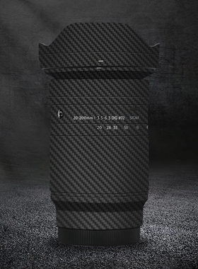 适用于适马20-200F3.5-6.7索尼E口碳纤维贴膜20210保护贴皮