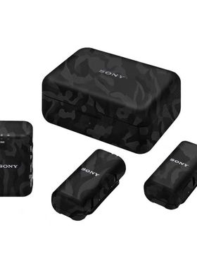 漫步驴适用于索尼ECM-W3一拖二无线领夹麦克风保护贴膜贴纸3M贴皮