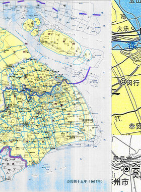 【舆图】秦至民国上海市历史沿革示意图 公元前221-1948年