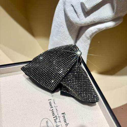 轻奢闪亮亮满钻蝴蝶结气质女人抓夹发夹AZ994