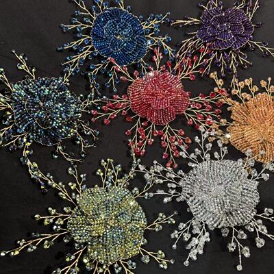 手工铜丝扭花新款别针皇冠配饰ww171