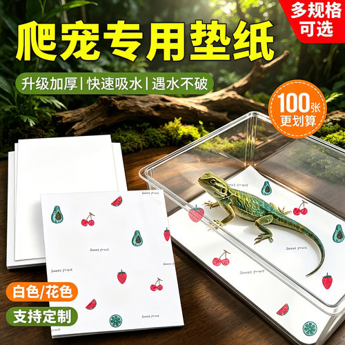 爬宠无纺布垫材加厚守宫蜥蜴垫纸