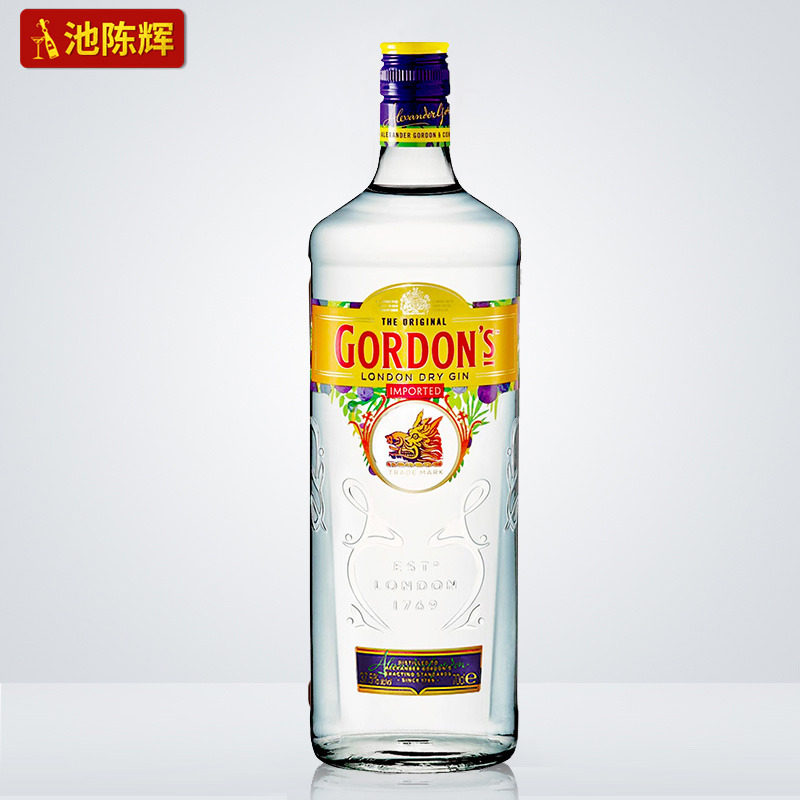 哥顿金酒 gordons干金酒杜松子酒琴酒洋酒 金汤力鸡尾酒调酒基酒