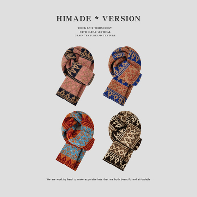 围巾女款2025新款费尔岛时尚洋气