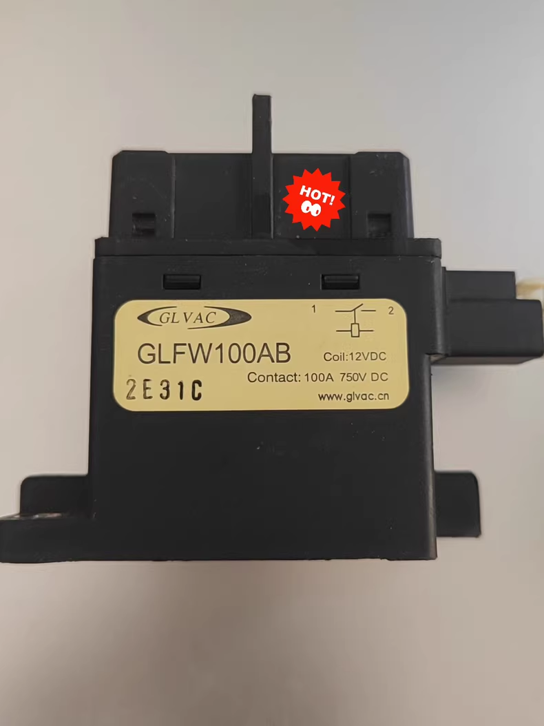 GLVAC国力继电器GLFW100AB 100A 750VDC，12VDC线圈