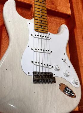 T88折Fender芬达Eric Clapton st三单枫木白色演奏弹唱男女电吉他