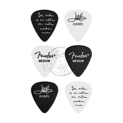 Fender芬达一包六片吉他拨片配件