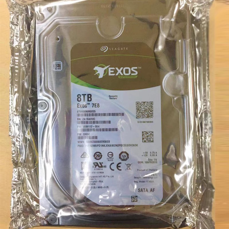 希捷ST8000NM0105/0055 8T硬盘 8TB企业级机械监控安防7.2K 256M