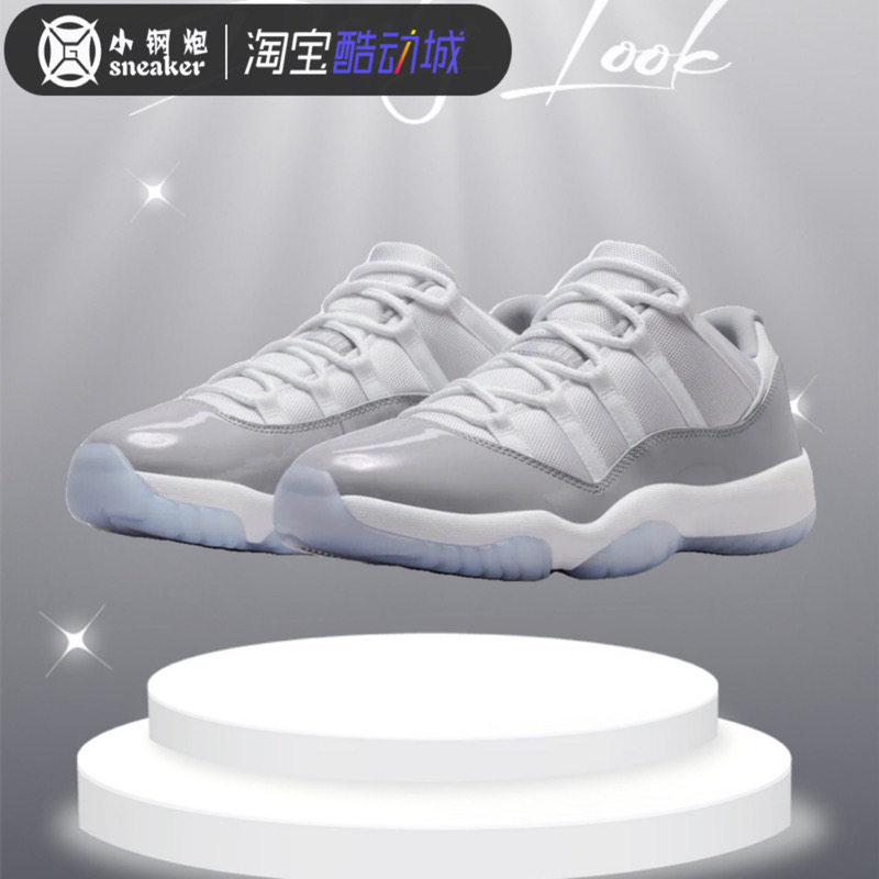 Air Jordan 11 AJ11白灰水泥男女潮流休闲低帮蓝球鞋 AV2187-140