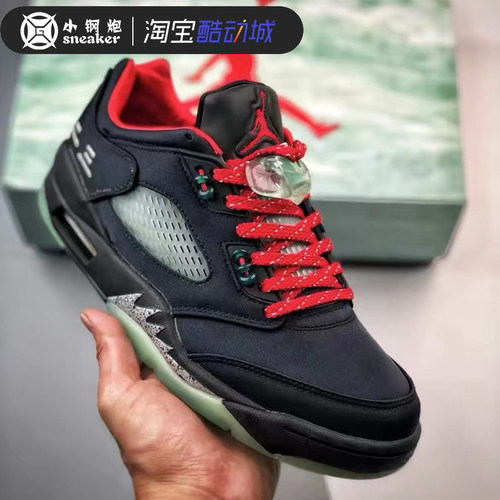 AJ5黑红中国玉CLOT联名篮球鞋