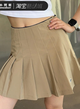 adida阿迪达斯三叶草女复古防走光短裙内衬显瘦休闲百褶裙 JC6772