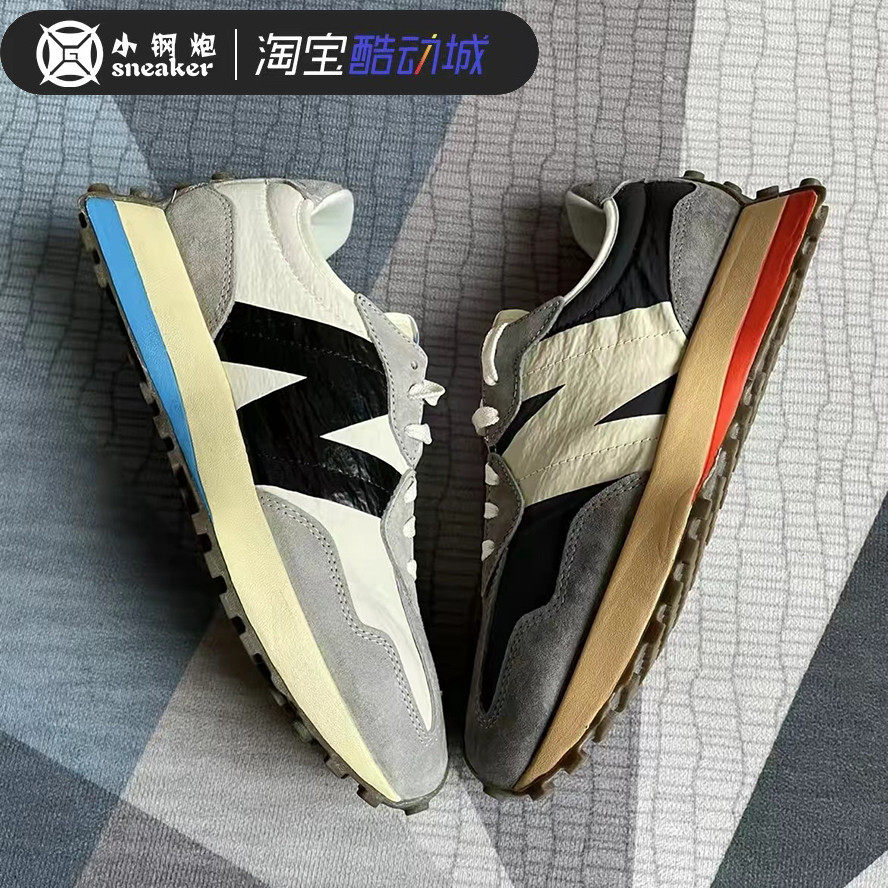 New Balance NB327系列做旧灰白鸳鸯运动休闲复古跑步鞋 MS327RG