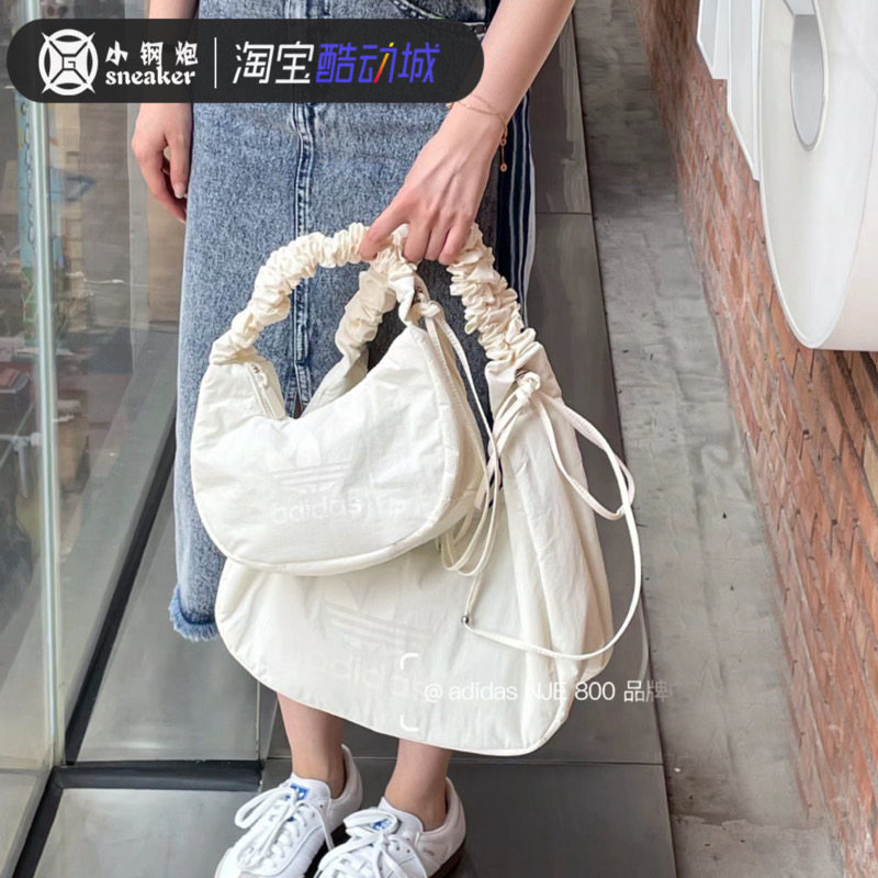 阿迪达斯adidas三叶草云朵包单肩尼龙手提挎包女包JX9242 JX9243