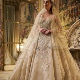 女王婚纱 时装 周走秀压轴款 新娘重工奢华水钻大拖尾蓬蓬婚纱主纱1