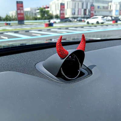 适用问界M9M8音响帽子镶钻牛角享界S9装饰智界S7R7内饰汽车改装