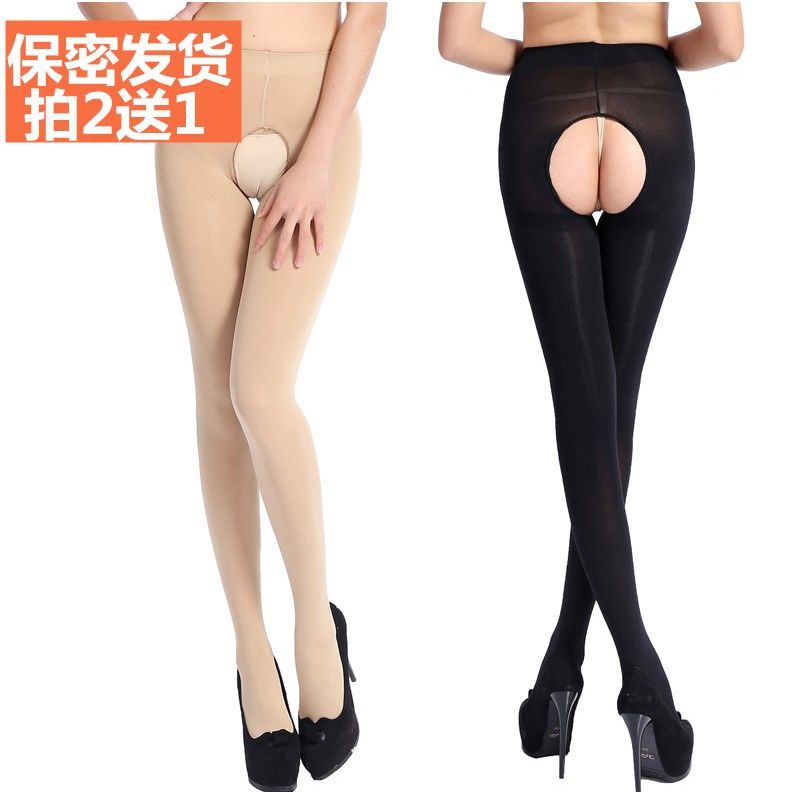 透彩白色丝袜连裤袜春秋中厚天鹅绒黑肉色性感情趣打底袜