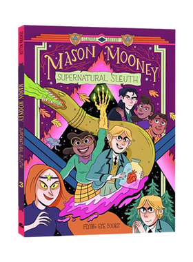 英文原版  Mason Mooney#3: Supernatural Sleuth  全彩漫画绘本 图像式桥梁小说 小学生课外英语读物