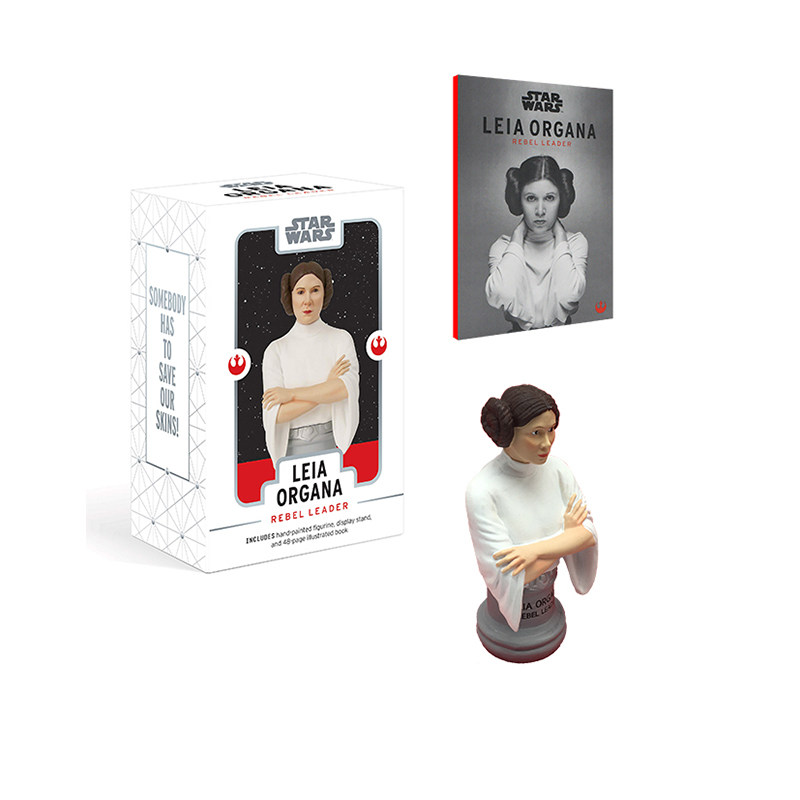 英文原版 星球大战 莱娅·奥加纳公主 手绘雕像和影集 Leia Organa: Rebel Leader Box