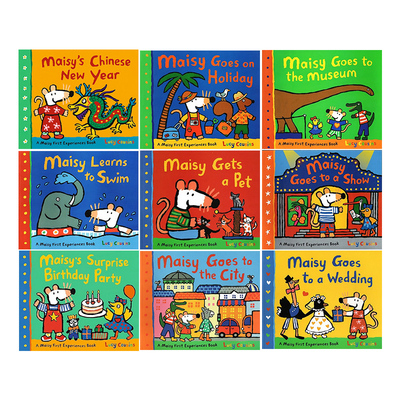 Maisy First Experience 小鼠波波9册 英文原版绘本幼儿启蒙生活认知 Surprise Birthday Party 廖彩杏书单推荐 Lucy Cousins