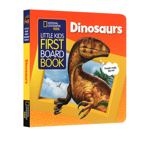 英文原版 美国国家地理 National Geographic Kids Little Kids First Board Book Dinosaurs 恐龙 儿童启蒙学习科普百科纸板书