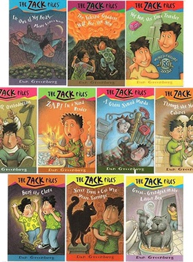 预售 英文原版 Zack Files 系列 札克档案 10册合售 冒险题材儿童章节桥梁书 小学英文课外阅读