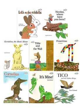 英文原版 Leo Lionni 李欧李奥尼 8册合售 Swimmy/Alphabet Tree/An Extraordinary Egg 四度凯迪克奖得主 绘本启蒙故事书