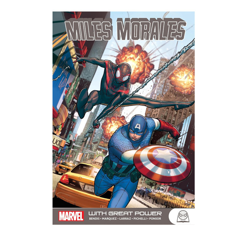 英文原版 Miles Morales With Great Power 迈尔斯莫拉莱斯 能力越大 漫威蜘蛛侠全彩漫画 超级英雄成长故事 青少年课外阅读 平装