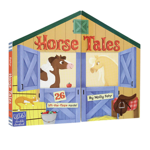 Double Tales Booked 纸板造型翻翻书 Chronicle出品 英文原版 幼儿启蒙趣味互动绘本 Horse