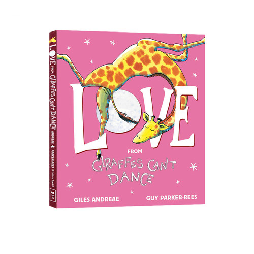 英文原版 Love from Giraffes Can't Dance 长颈鹿不能跳舞 爱的礼品书 低幼启蒙认知 精装 韵文童谣磨耳朵 Giles Andreae